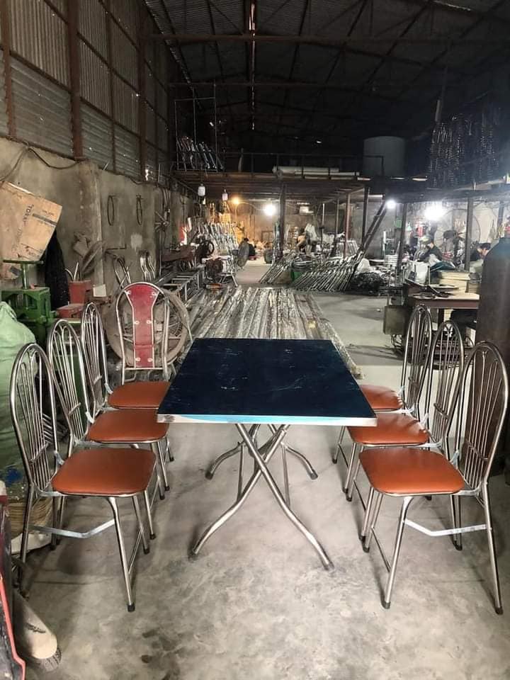 Bàn ghế inox Ninh Bình